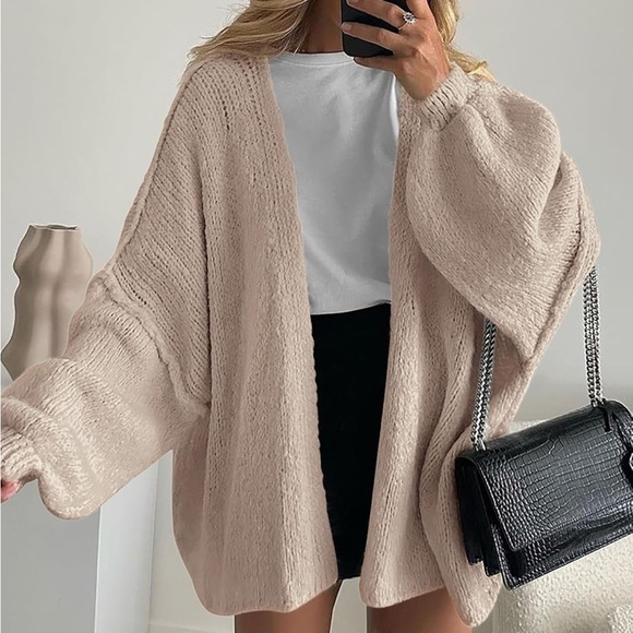 Cozy Beige Women's Sweater - Picture 3 of 7